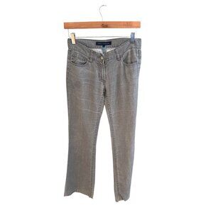 French Connection Womens Gray Linen Pants Size 2 Casual Straight Leg Lightweight